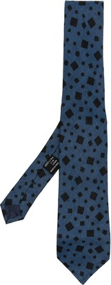 Versace Pre-Owned 1970s Square-Print Linen Tie