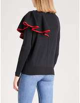 Thumbnail for your product : Sandro Flared-detail knitted jumper