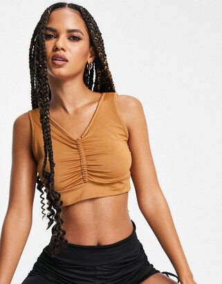 Camel Crop Top | Shop The Largest Collection in Camel Crop Top | ShopStyle