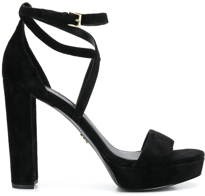 pkkart black block heels
