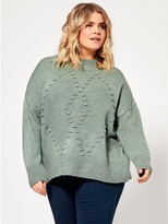Thumbnail for your product : M&Co Diamond knit jumper