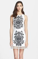 Thumbnail for your product : Milly Embroidered Silk Shift Dress