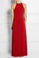 Thumbnail for your product : MICHAEL Michael Kors Metal-detailed stretch-jersey maxi dress