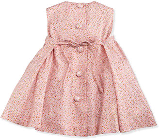 Helena Floral-Print Lawn Dress, Pink, Size 2-6X