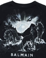 Thumbnail for your product : Balmain Wolf Print Cotton Jersey T-shirt