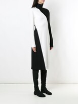 Thumbnail for your product : Gloria Coelho Two-Tone Midi Dress