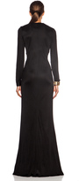 Thumbnail for your product : Moschino Long Sleeve Rayon-Blend Column Gown