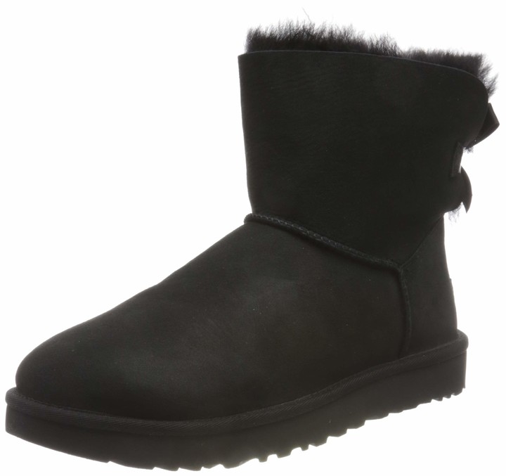 ugg boots with bows black
