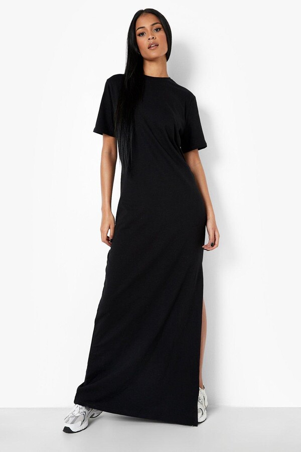 basic black maxi dress