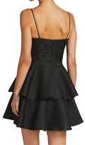 Thumbnail for your product : ML Monique Lhuillier Jacquard Tiered Ruffle Dress
