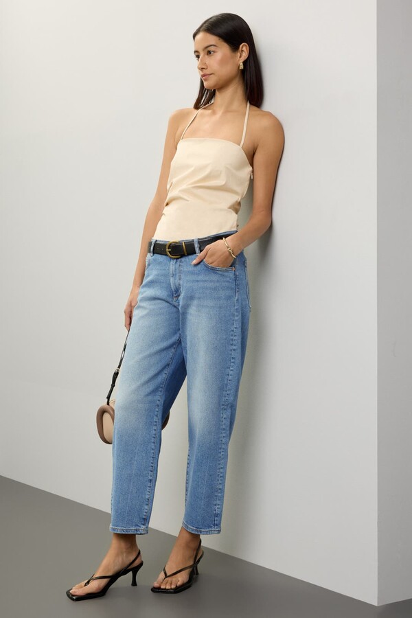 DL1961 Thea Boyfriend Relaxed Tapered Jeans Blue