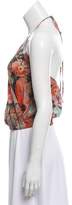 Thumbnail for your product : Haute Hippie Silk Floral Print Halter Top