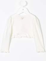 Thumbnail for your product : Miss Blumarine ruffled cropped cardigan