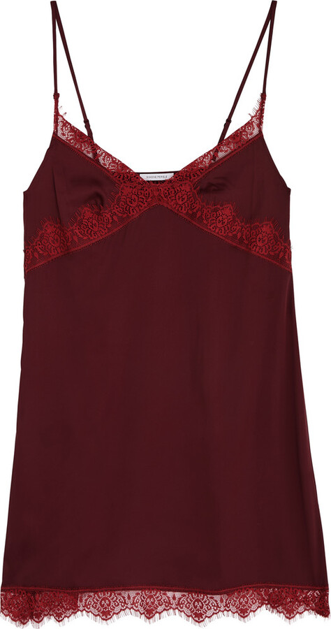 Simone Perele Secrets Lacetrim Satin Chemise