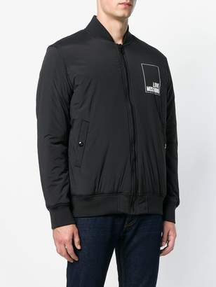 Love Moschino logo-embellished bomber jacket