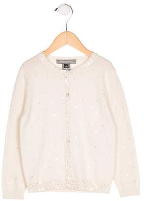 Neiman Marcus Girls' Cashmere Embellished Cardigan w/ Tags