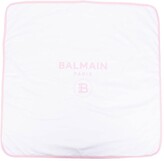 Thumbnail for your product : Balmain Kids Logo-Print Quilted Blanket