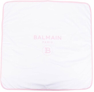 Balmain Kids Logo-Print Quilted Blanket