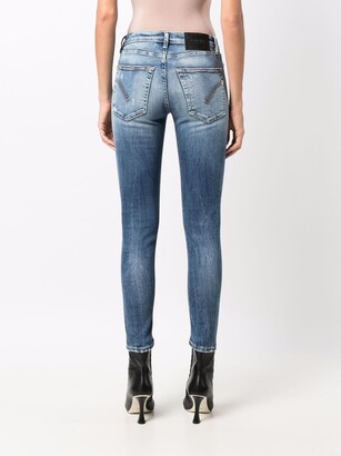 Dondup Distressed Cropped-Leg Skinny Jeans
