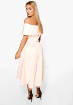 Thumbnail for your product : boohoo Plus Double Layer Midi Dress