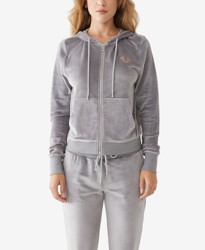Velour Zip Up Hoodie | Shop the world's largest collection of 