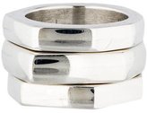 Thumbnail for your product : Gucci Set of Three Sterling Stacking Bands