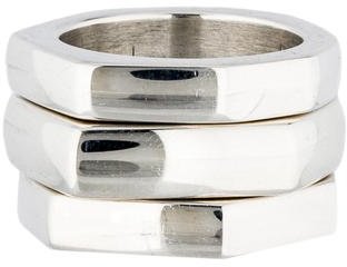 Gucci Set of Three Sterling Stacking Bands