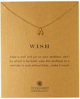 Thumbnail for your product : Dogeared 14K Gold Plated Sterling Silver Wish Wishbone Pendant Necklace
