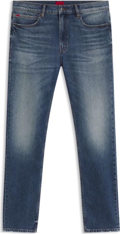 Slim-fit jeans in blue comfort-stretch denim