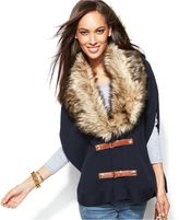 Thumbnail for your product : MICHAEL Michael Kors Faux-Fur-Trim Buckle Sweater Vest
