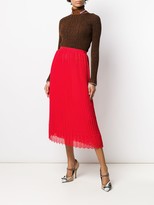 Thumbnail for your product : Marco De Vincenzo High-Waist Pleated Skirt