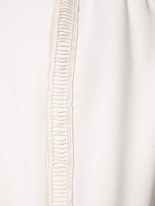 See by Chloe embroidered trim wide leg trousers