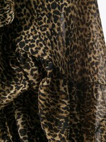 Thumbnail for your product : Saint Laurent Leopard-Print Asymmetric Blouse