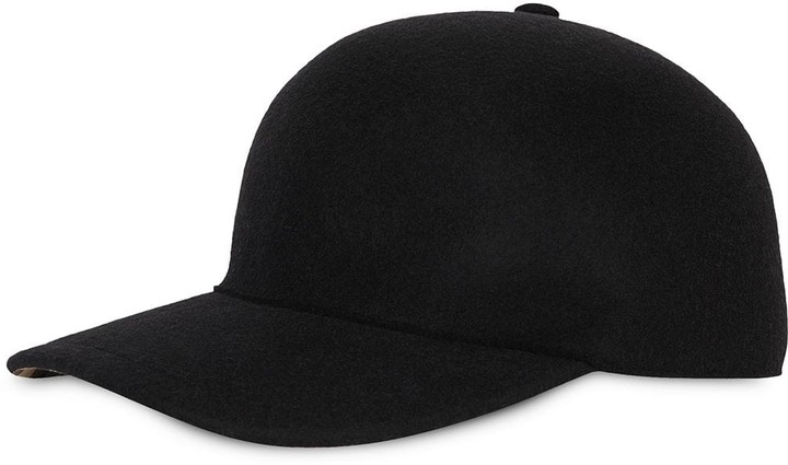 burberry felted wool baseball cap