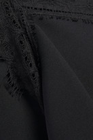 Thumbnail for your product : Maison Margiela Lace-trimmed Crepe Maxi Dress