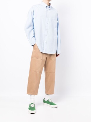 AAPE BY *A BATHING APE® Striped Cotton Shirt