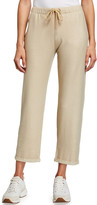 Thumbnail for your product : Majestic Filatures Metallic French-Terry Pull-On Crop Pants