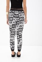 Thumbnail for your product : Forever 21 Checkered Rich Graphic Sweatpants