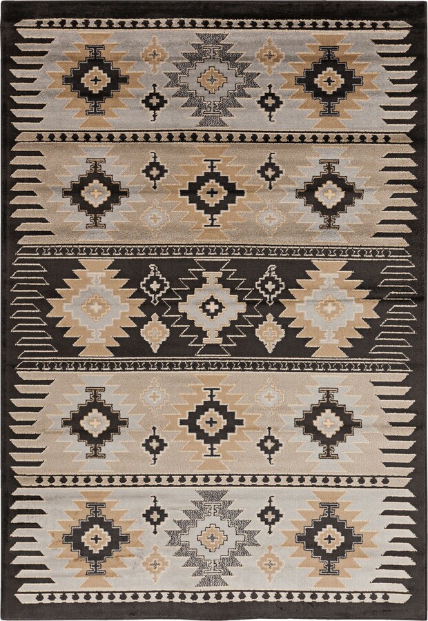 Surya Paramount 7'9"x11'2" Gray and Khaki Area Rug