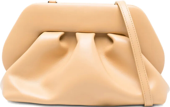 Themoire Bios gathered clutch bag
