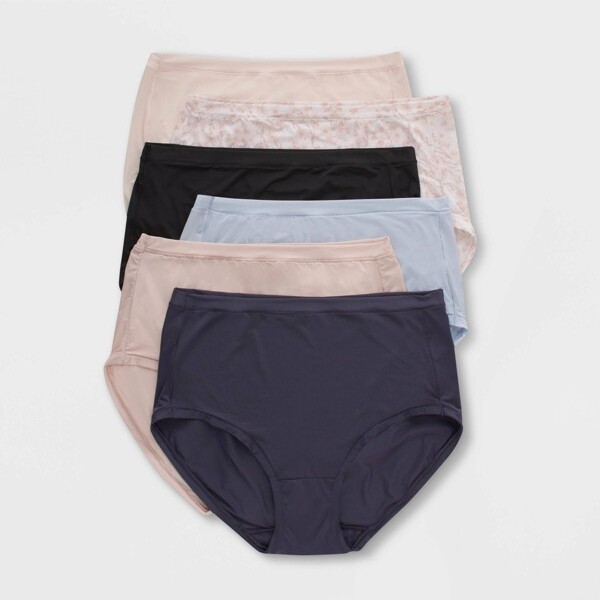 Women's Cotton Stretch Comfort Hipster Underwear - Auden Brown 4X 1 ct