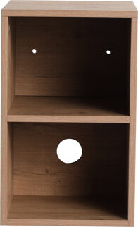 Ebern Designs 12 Inch Wall Mounted 2 - Shelf Modern Storage Plywood Imitative Oak Multiple Home Spaces Small Shelves Plywood Design With For Bathroom And Storag