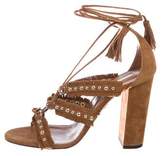 Thumbnail for your product : Aquazzura Suede Studded Sandals