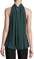 Thumbnail for your product : Max Studio Tie-Neck Sleeveless Blouse, Evergreen