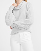 Thumbnail for your product : Express Ribbed Cowl Neck Sweater