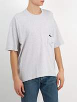 Thumbnail for your product : Balenciaga Oversized Logo Print Cotton Jersey T Shirt - Mens - Grey