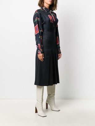 Giuliva Heritage Collection Verena pleated midi skirt