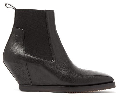 rick owens mens wedge boots