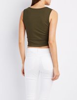 Thumbnail for your product : Charlotte Russe Not Your Bae Crop Top