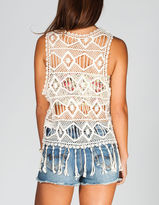 Thumbnail for your product : Full Tilt Womens Crochet Vest